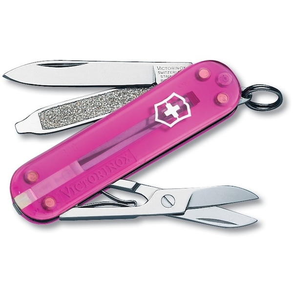 Swiss Army Brands 2024 Victorinox 54005 Classic Sd Pink Translucent 58Mm VIC-0.6223.T5R-X4 - main